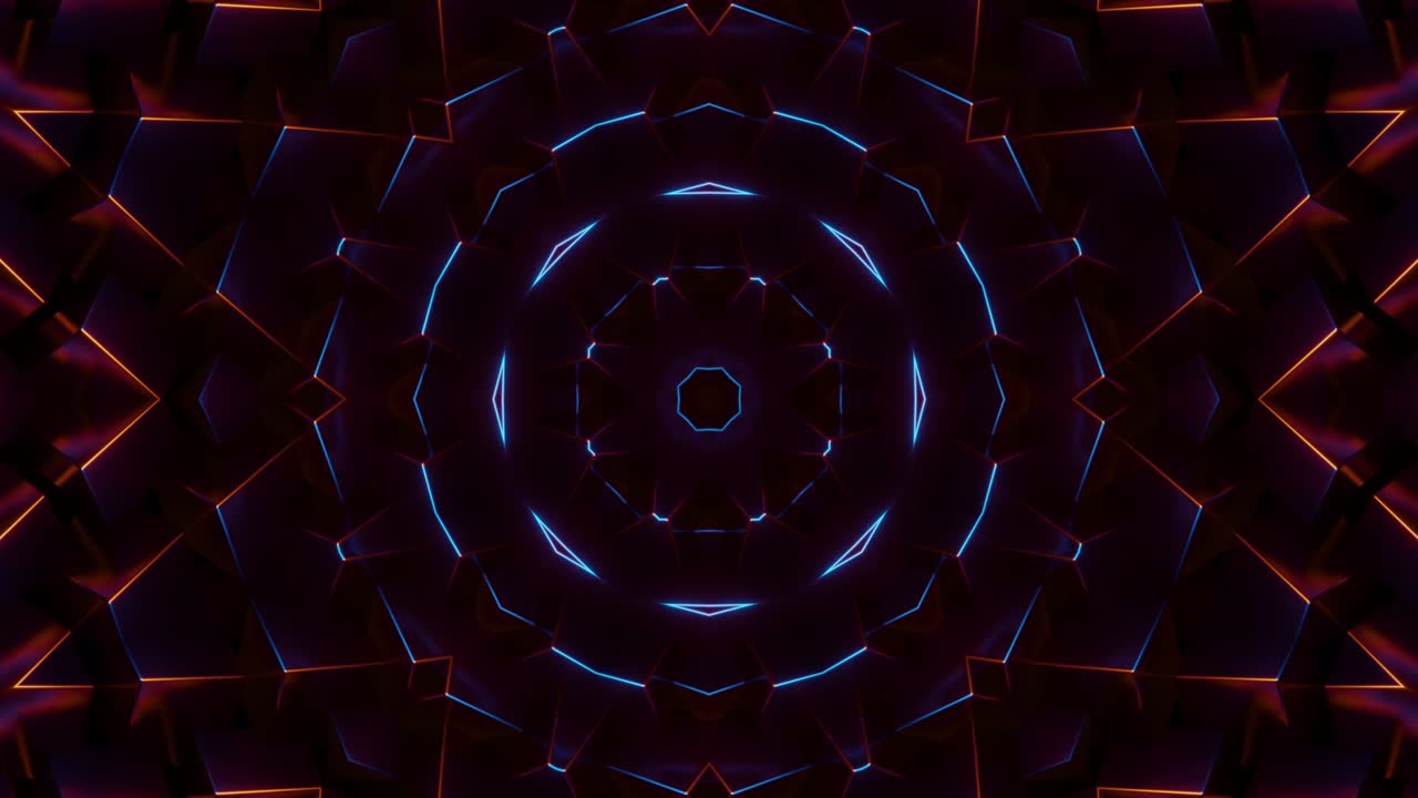 Yellow Blue Neon Motion Background Vj Loop. Infinitely looped animation ...