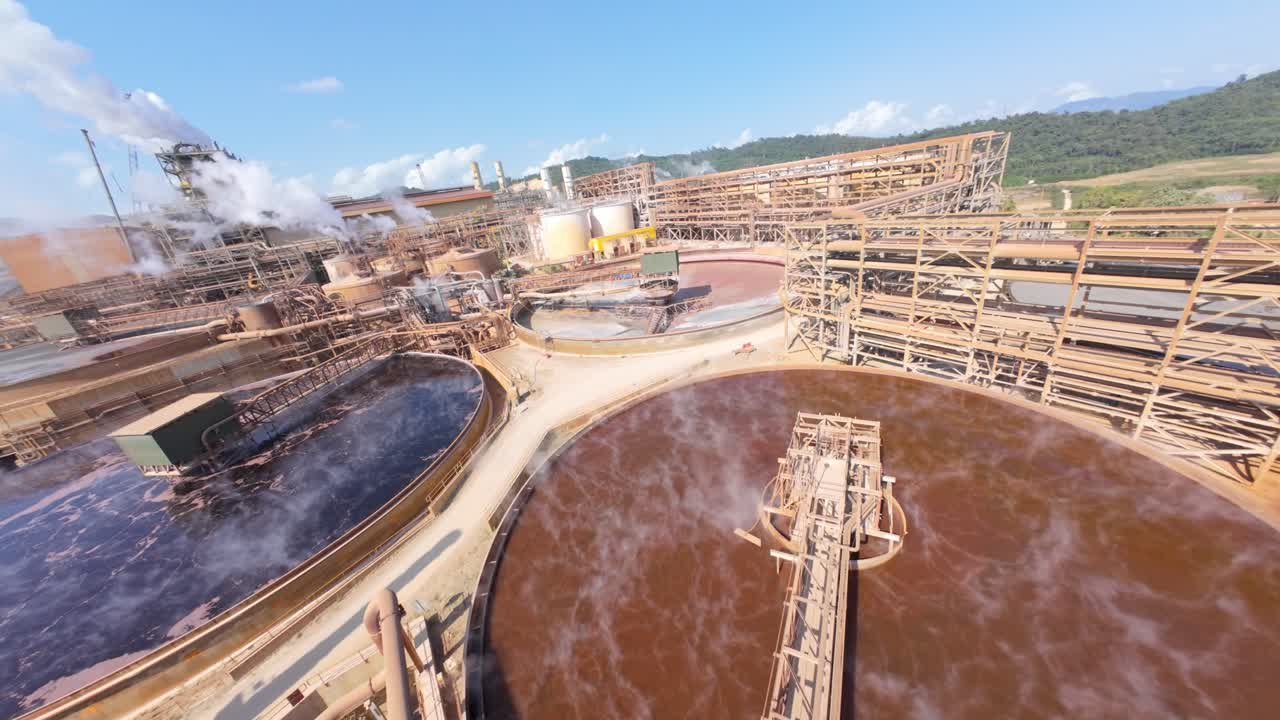 FPV Of Barrick Gold And Silver Mine In Cotui, Dominican Republic