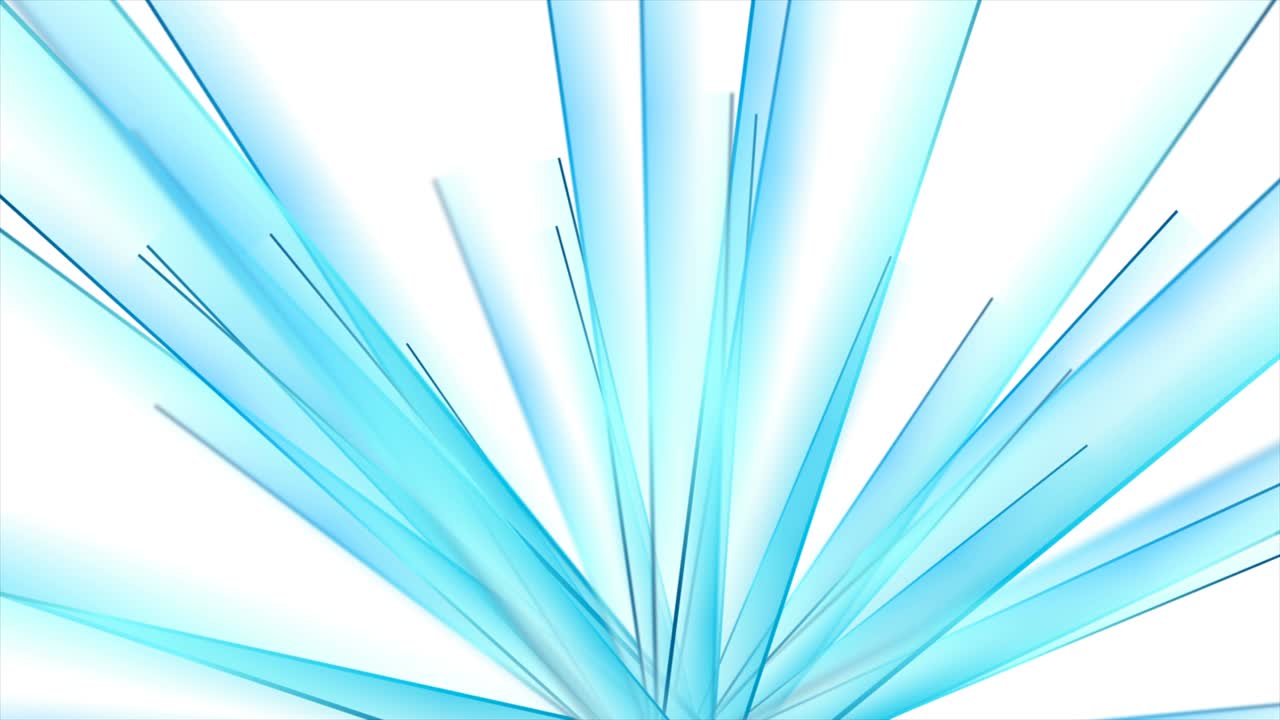 Blue white smooth glossy rays lines abstract minimal motion background