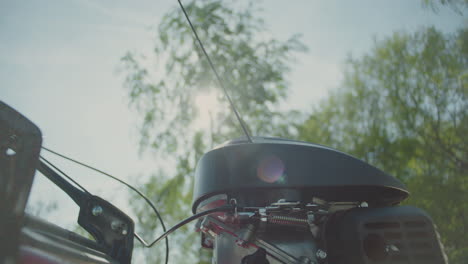 checking oil in outboard motor