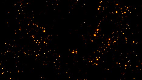 futuristic of big bang, shock wave particles explosions gold light in space animation 3d rendering