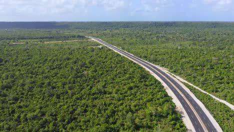 Aerial-panoramic-view-of-Veron-Bavaro-beltway-in-Dominican-Republic