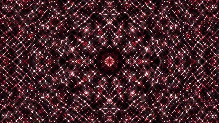 Beautiful abstract kaleidoscope that shines, a radiant light that regulates the subtle movements