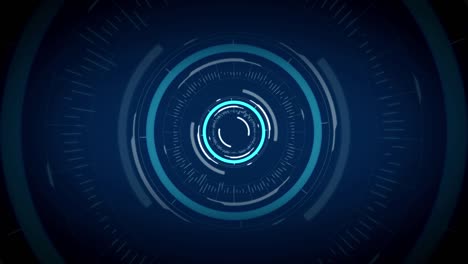 virtual circuit hologram over black background