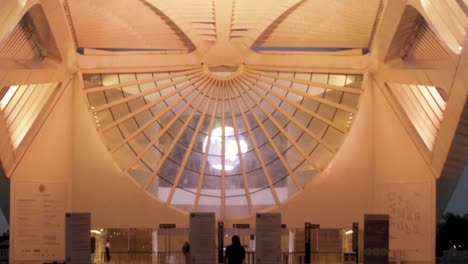 tomorrow museum museu do amanhã rainy day, structure close shot