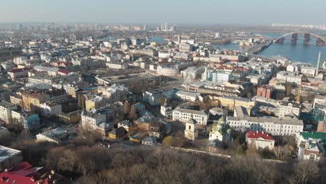 una vista aérea de kiev, ucrania