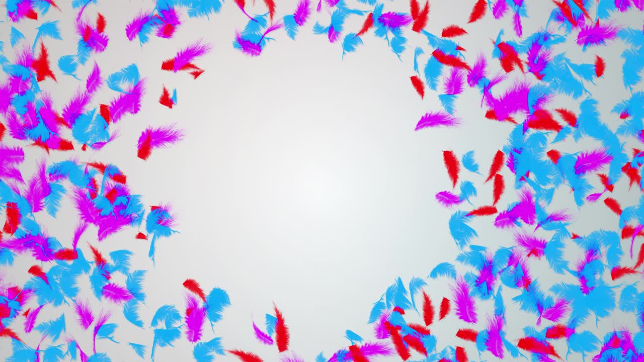 끝없는 털, 움직이는 입자, 부드러운 바람, 공기, 중심에서 천천히 떠다니는