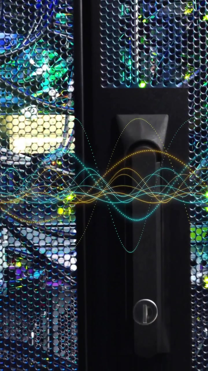 Animation of digital data processing over computer servers