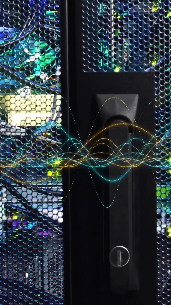 Animation of digital data processing over computer servers