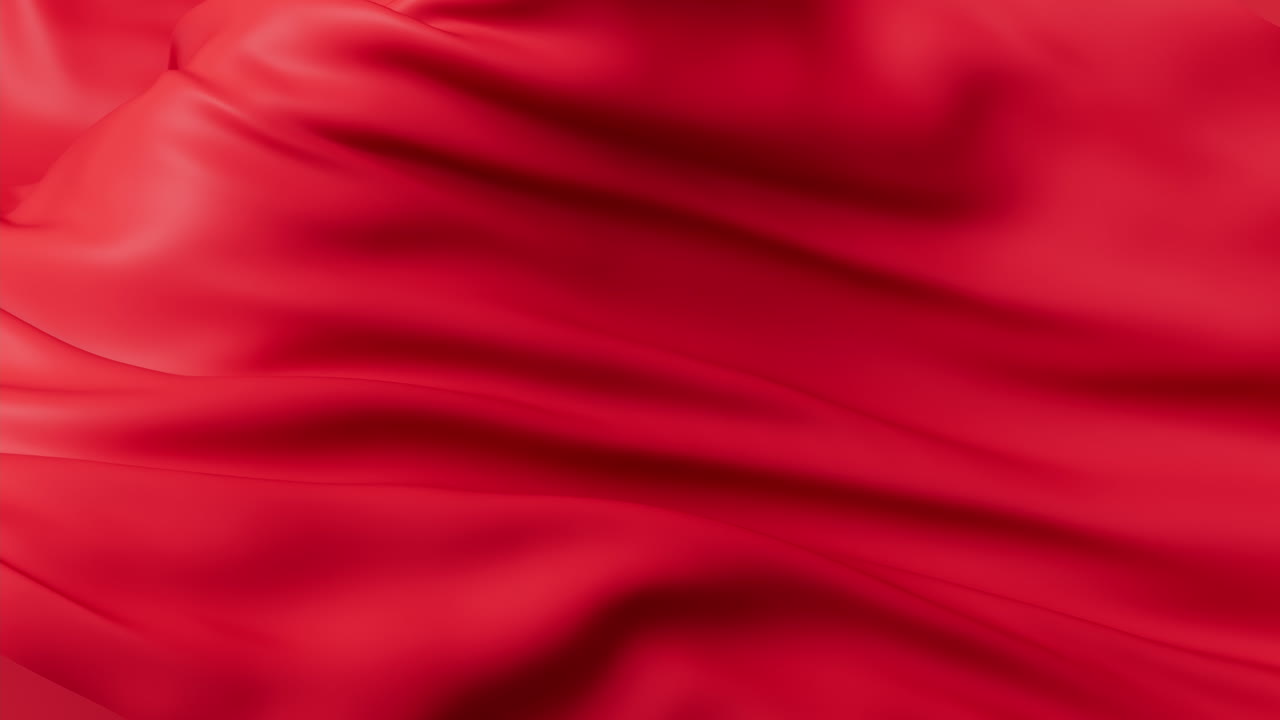 el tejido de onda roja que fluye, renderización en 3d.