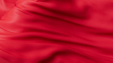 el tejido de onda roja que fluye, renderización en 3d.