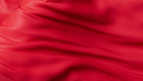 flowing red wave cloth, 3d rendering.