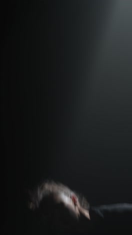 contemporary dance performance in the dark