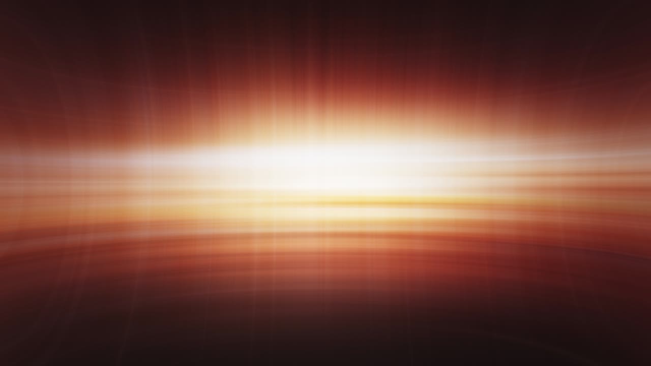 línea de luz de bucle de llamarada de brillo de onda naranja. animación de onda de brillo mágico 4k 3d líneas de brillo naranja amarillo luz blanca abstracto. fondo para el logotipo con resaltado del marco medio. bucle sin costuras luz amarilla brillante.