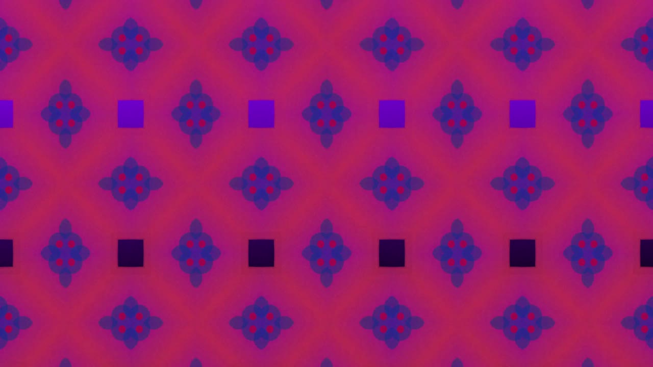 animación de varios cuadrados contra un fondo púrpura