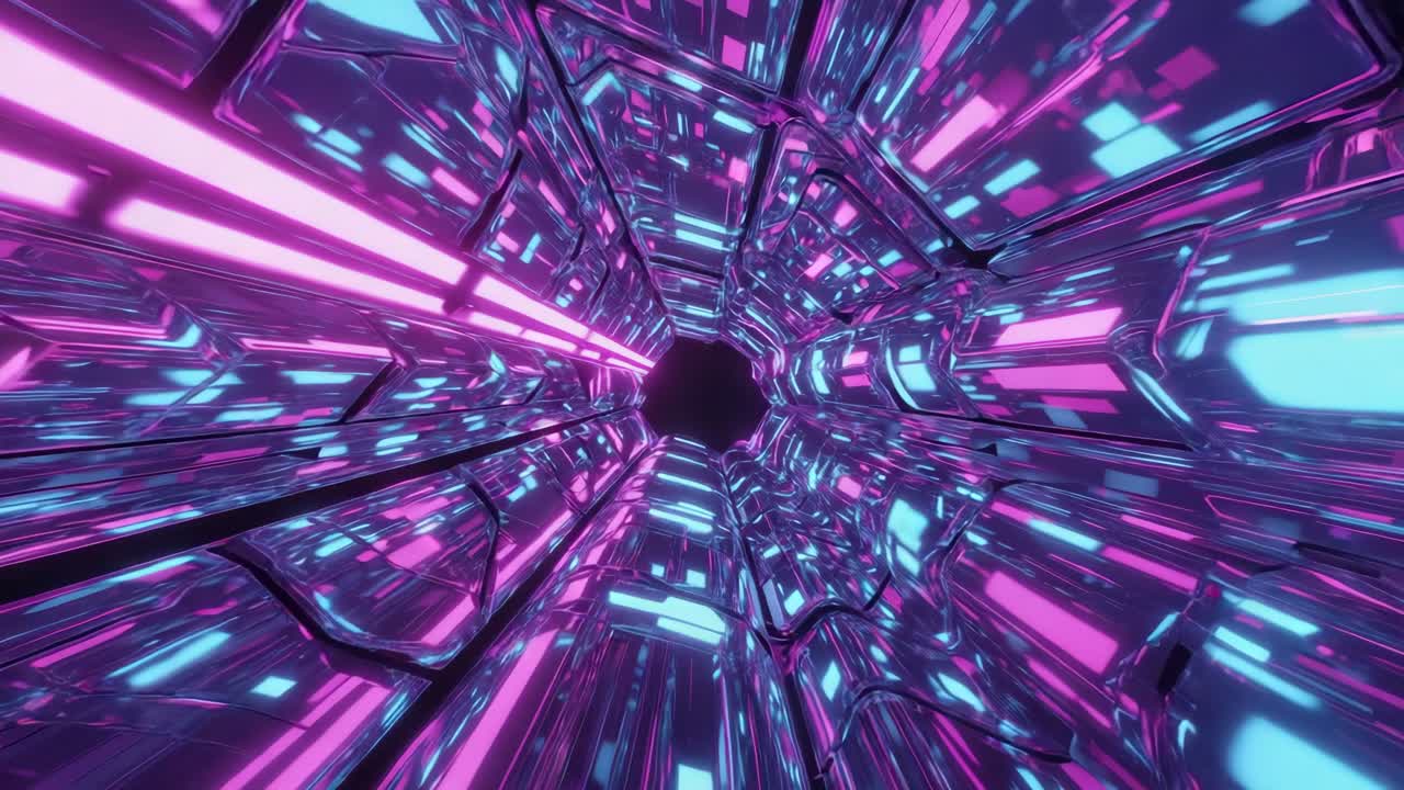 Abstracto Túnel futurista