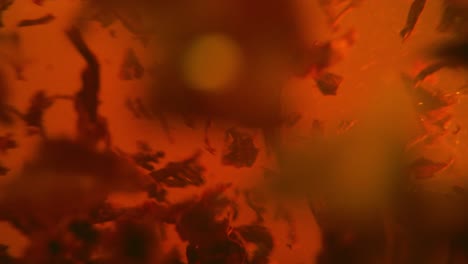 Black-tea-leaves-float-in-a-transparent-rotating-mug.-Macro-slow-motion-shot-of-the-process-of-brewing-herbal.