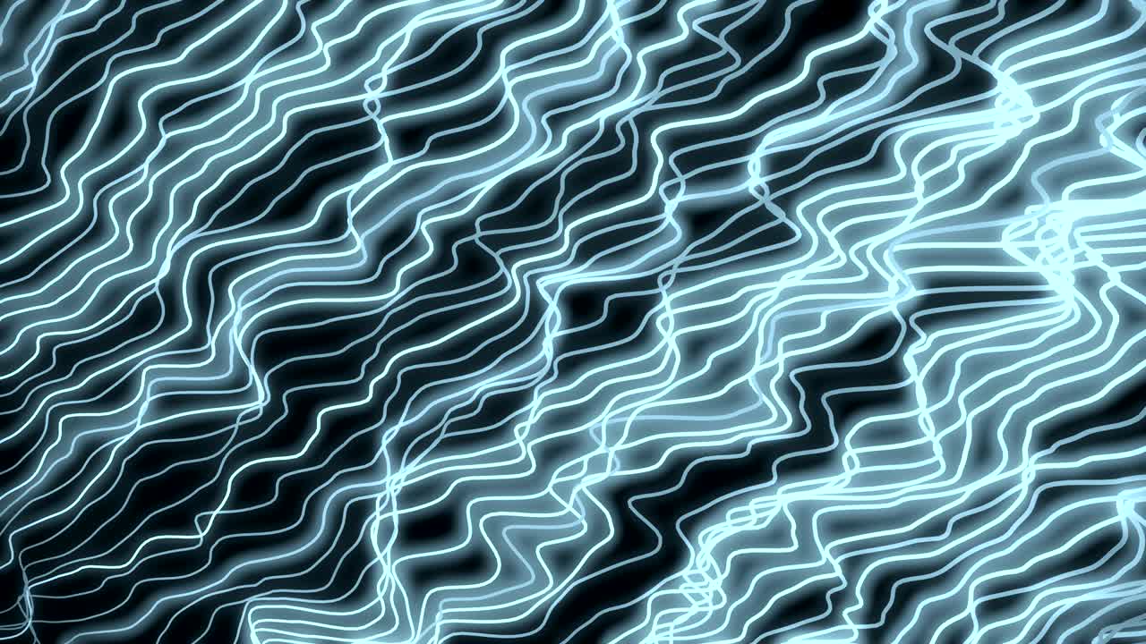 4K Abstract ultraviolet light glowing neon lines.