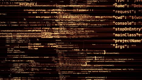 el código abstracto se mueve en el espacio virtual. en bucle
