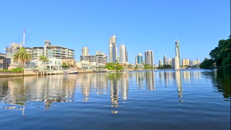 scenic boat ride through urban waterways