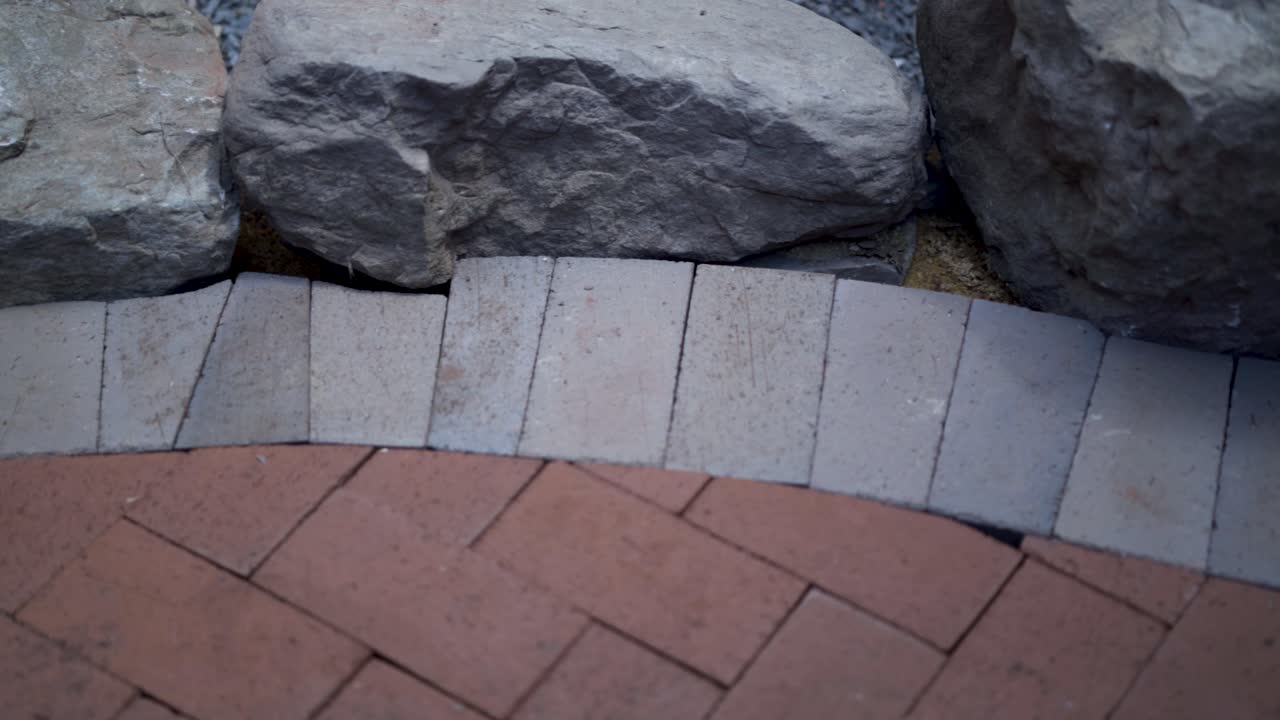 Brick Paving and Rocks