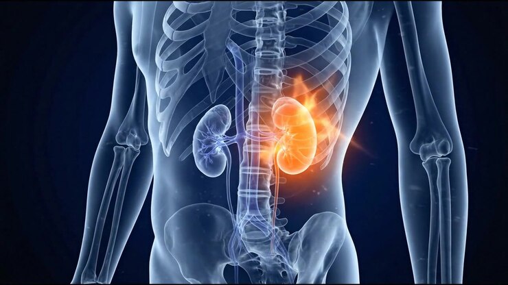 Medical Animation of Human Kidney Pain and Inflammation