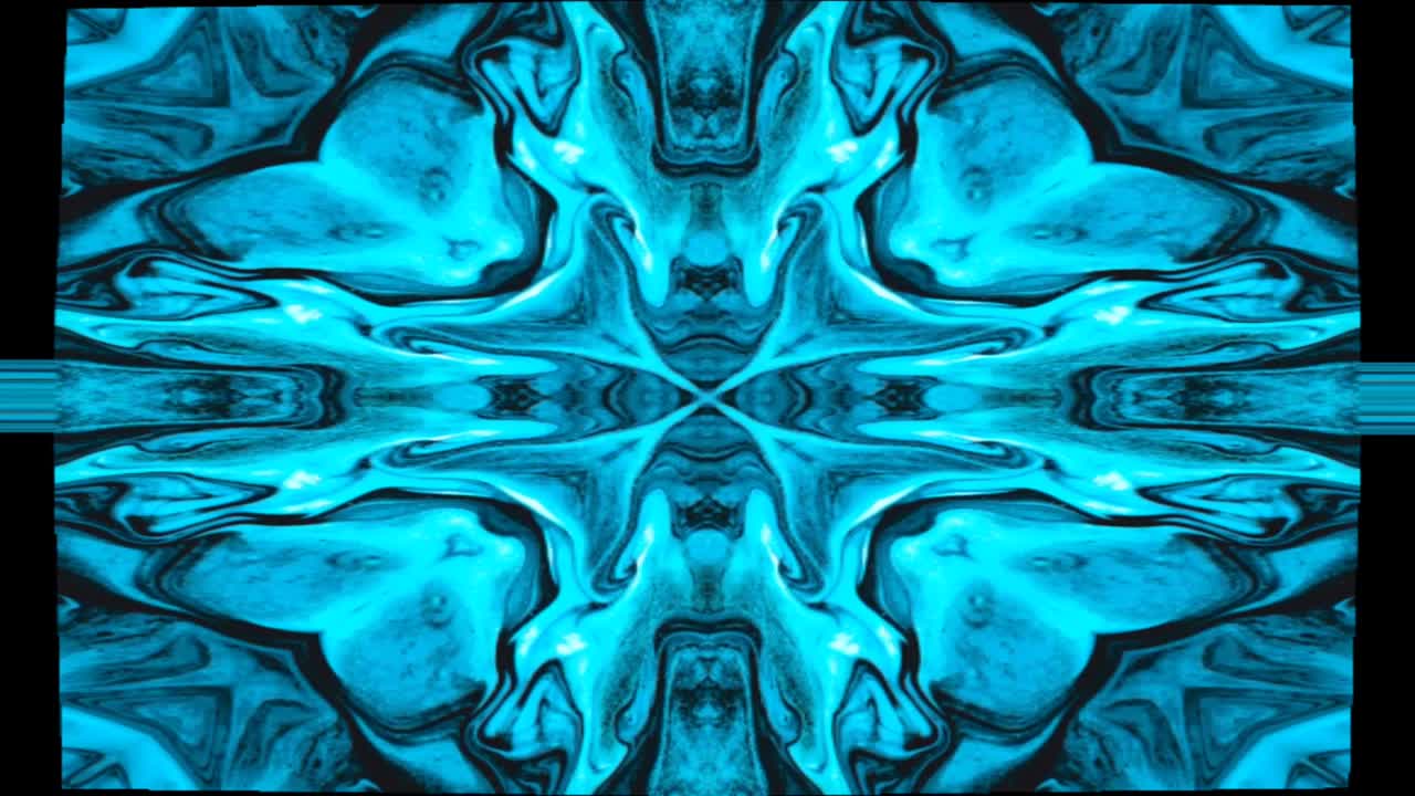 fondo de movimiento de patrón gráfico de caleidoscopio colorido