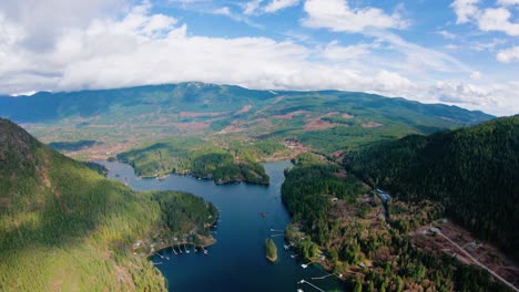 gunboat bay bc canada sunshine coast aerial view