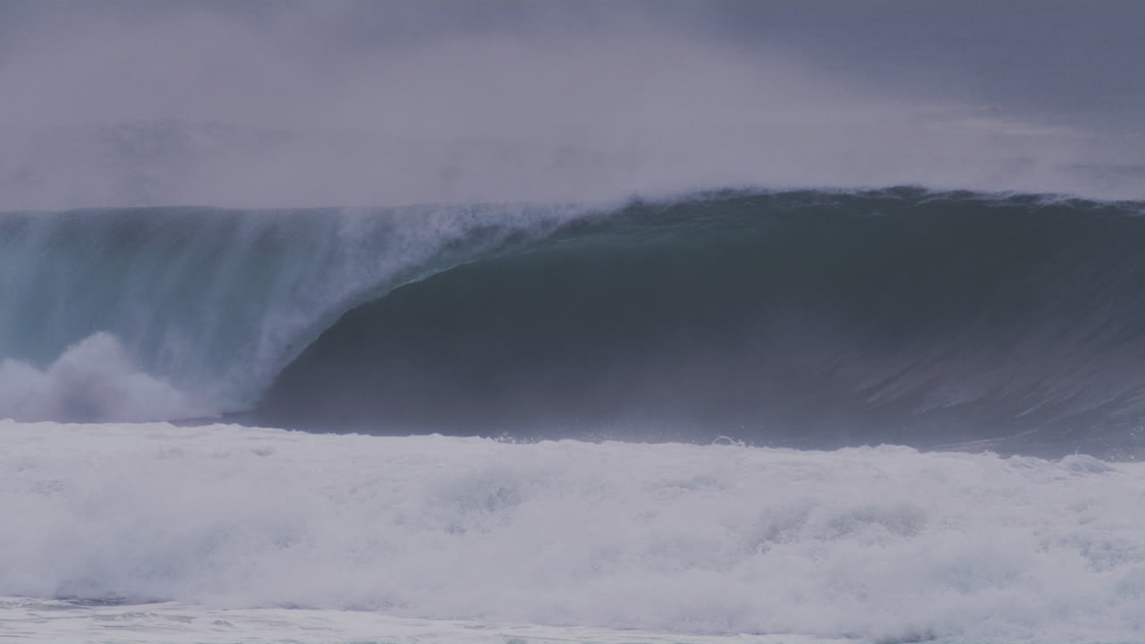 Giant Wave Crashing on the Coast