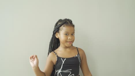 portrait of happy smiling young black african american student girl studying from home and talking to friends in webcam group video call conference online. people lifestyle