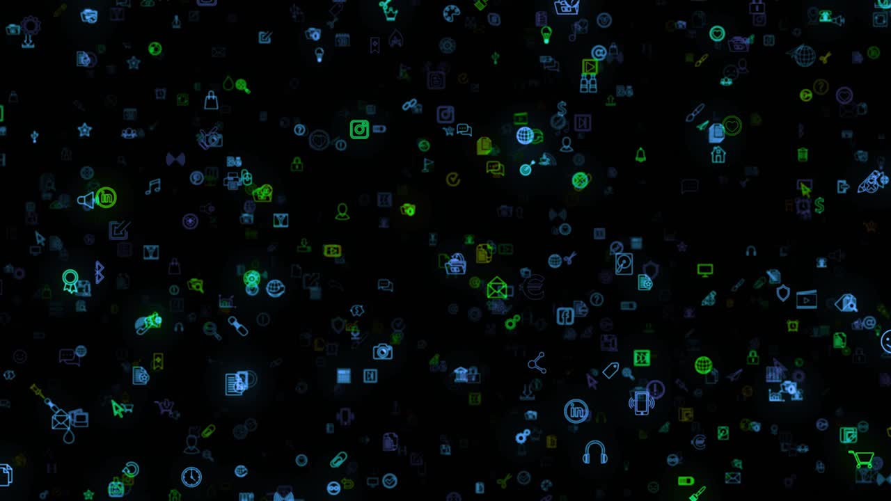 Digital Network Icons