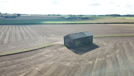 Aerial-footage-over-farm-barn