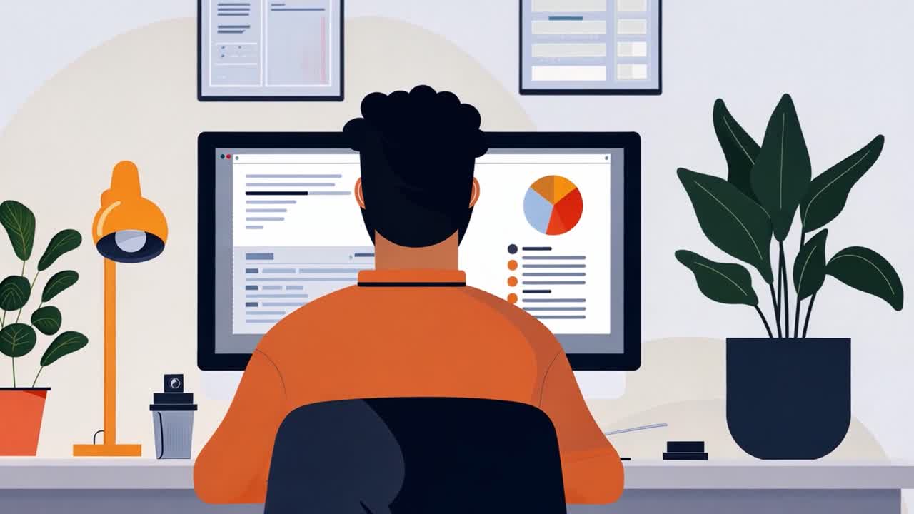 Person working in an office