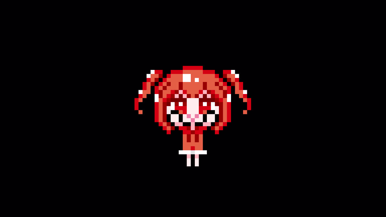 Pixel girl 03 Raise both hands Looping animation. 1080p (4).mov