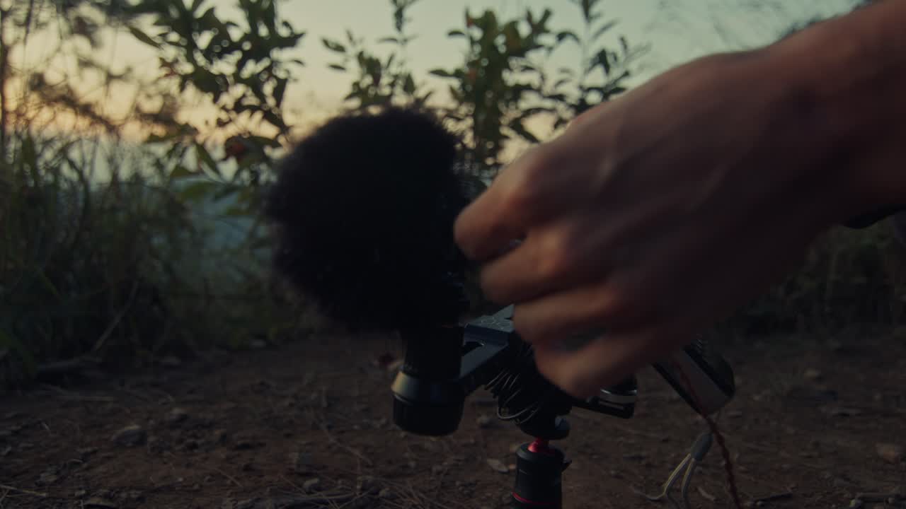 Outdoor Video Setup in Nature