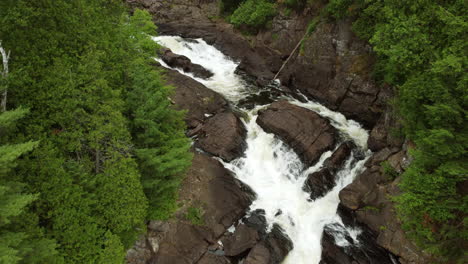 powerful force of glacial meltwater, gravel falls the beautiful natural environment in oxtongue river-ragged falls provincial park located on the southwest edge of algonquin park, ontario, canada