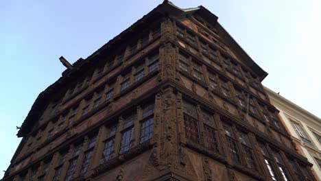 la maison kammerzell is situated on place de la cathédrale, north-west of the strasbourg cathedral