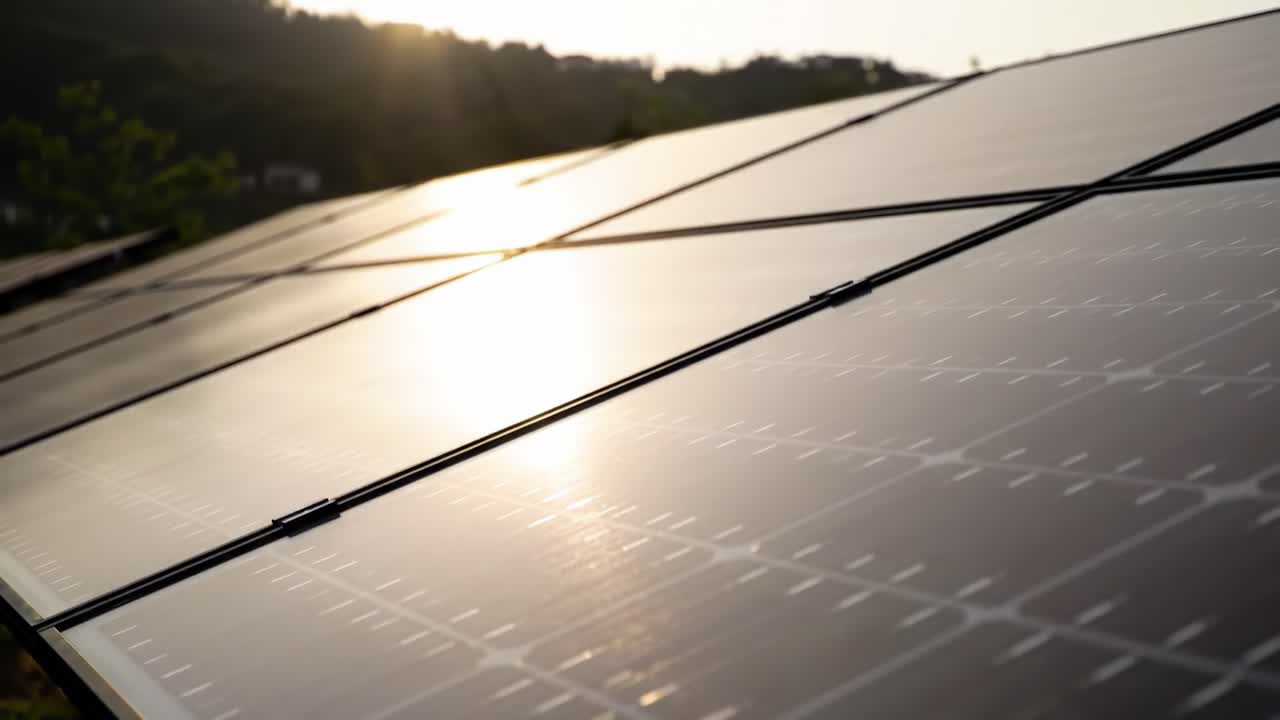 Exploring the Transition of Solar Panels Under Sunset Light: A Visual Journey Through Clean Energy Perspectives and Innovative Technologies