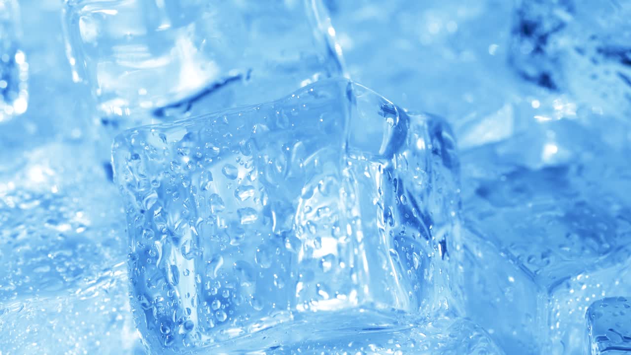 얼음 조각 근접 촬영, 추상적인 배경입니다.