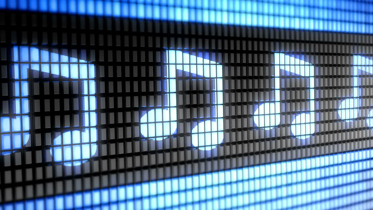 el icono de la nota musical en la pantalla. resolución 4k. bucle.