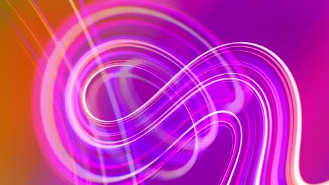 motion graphics, sci-fi bg. stream of multicolor neon lines form spiral shape, curls and pattern. abstract background with light trails, modern trendy motion design background. light flow bg in 4k.