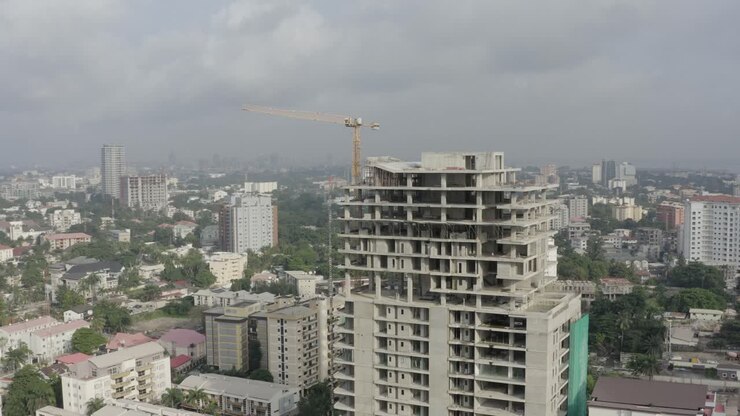 Building Construction Nigeria Drone 02