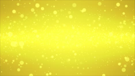 ゆっくりと広がる輝く粒子の背景 (シームレスループ,明るい金色)