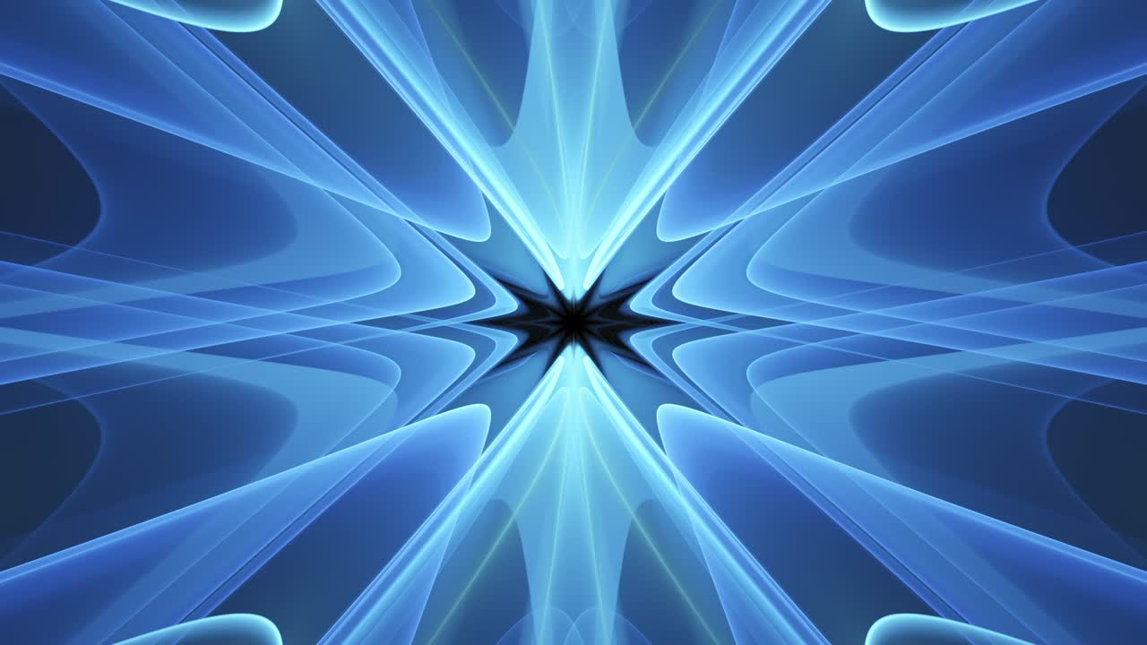 Abstract Blue Light Fractal Design