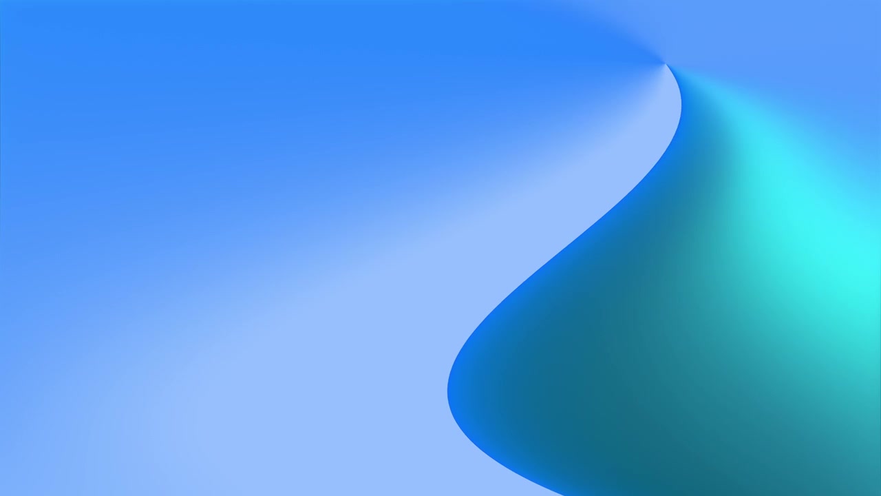 Abstract Blue and Teal Gradient Wave Animation