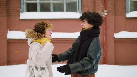 girlfriends in the street