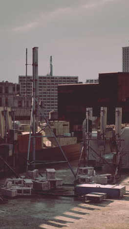 panoramic view of city skyline from rooftop