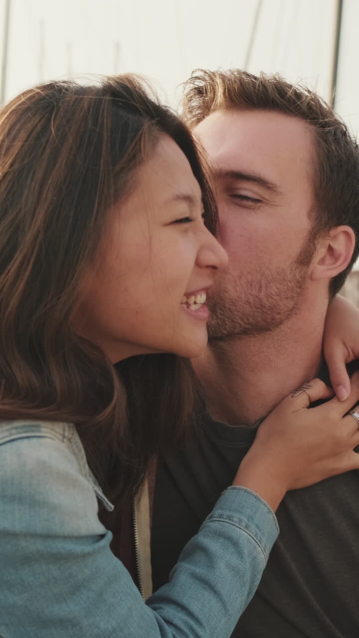 A couple in love sharing a tender moment