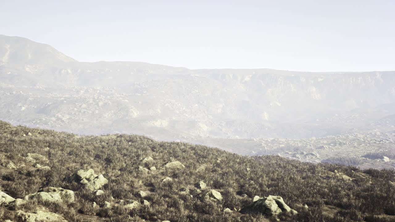 Mountainous landscape featuring rocky terrain and distant ridges during daytime