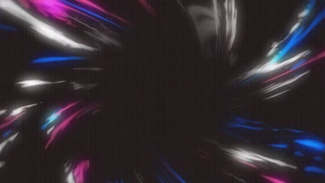 animación de formas sobre un fondo negro